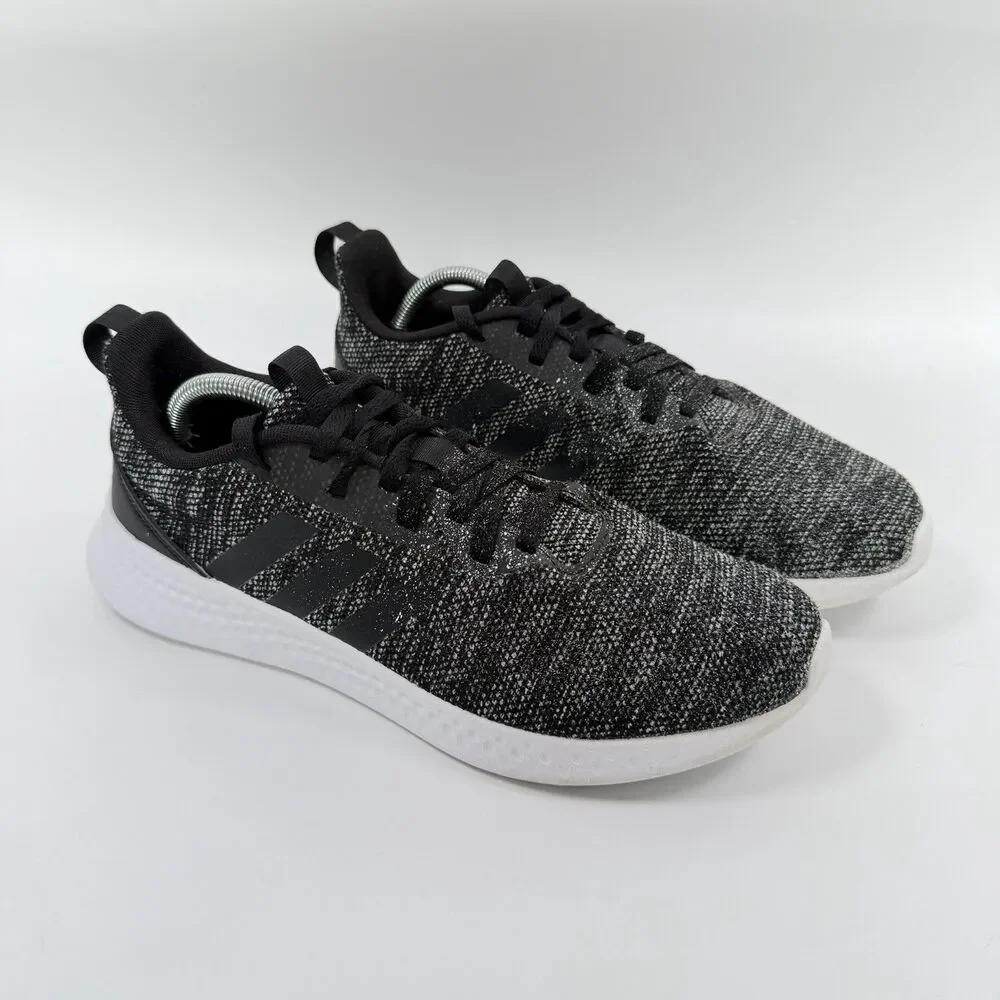 Adidas Puremotion Men's Running Shoes Black White Heathered FX8921 Size 10.5